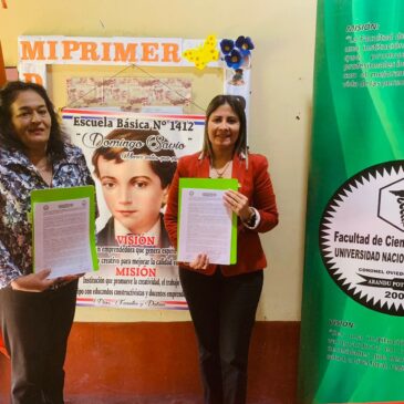 Firma de convenio Interinstitucional entre la FCSUNCA y la Escuela Domingo Savio N° 1412