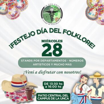 Festejo en conmemoración al día del Folklore Nacional.